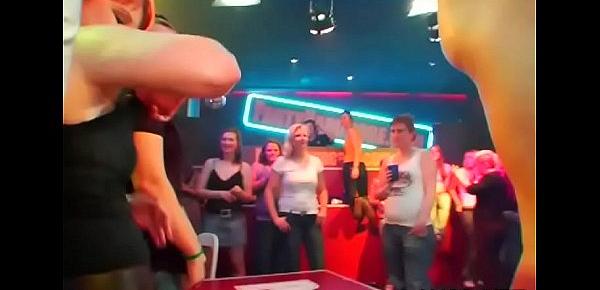  Tons of blow job from blondes and massing gangbang at night club